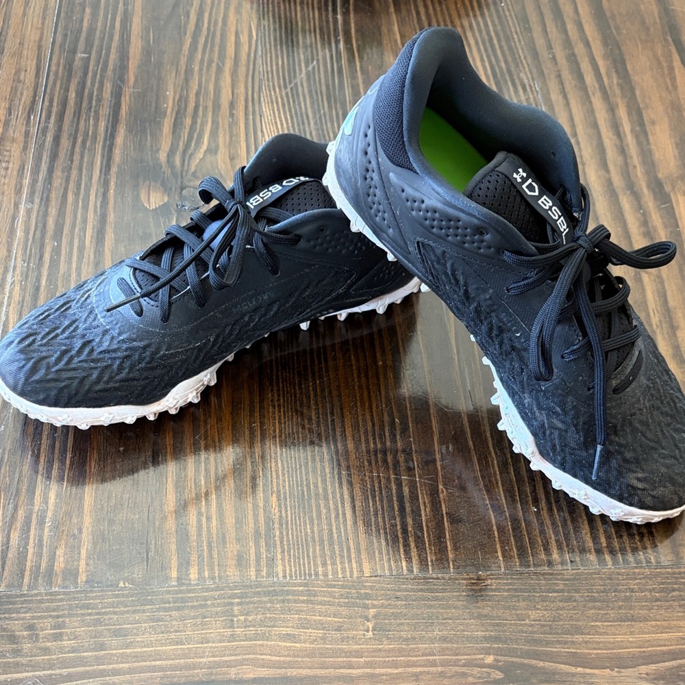 Under Armour Black and White Men's Athletic Turf Shoes